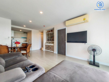 คอนโดมิเนียมมือสอง โครงการ เมโทรลักซ์ ริเวอร์ฟร้อนท์ รัตนาธิเบศร์ พื้นที่ใช้สอย 67.43 ตร.ว. ฟังก์ชัน 2 ห้องนอน 2 ห้องน้ำ ฟรี! เครื่องปรับอากาศ 3 เครื่อง ภายในสวยพร้อมเข้าอยู่ สิ่งอำนวยความสะดวกครบครัน ตั้งบนทำเลดี เชื่อมต่อถนนรัตนาธิเบศร์, ถนนราชพฤกษ์ ใกล้รถไฟฟ้าสายสีม่วง "สถานีไทรม้า" และจุดขึ้นทางด่วน "งามวงศ์วาน"